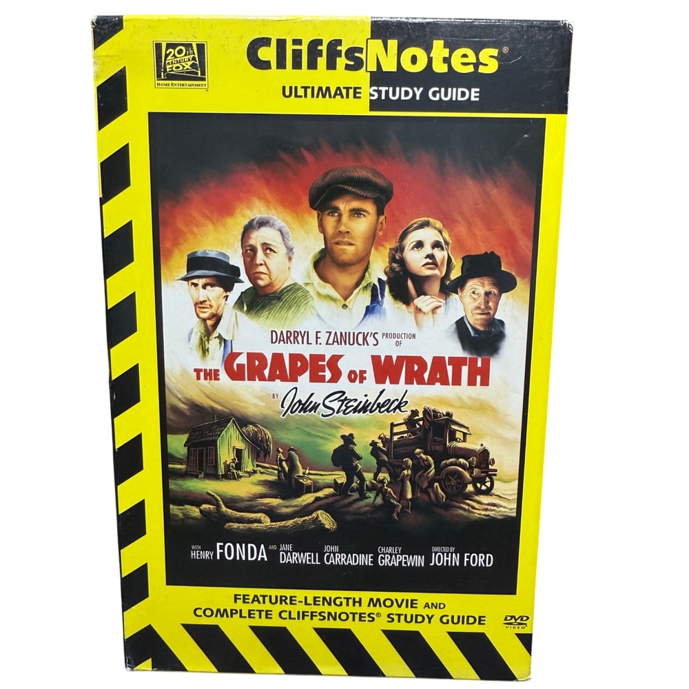 CliffsNotes Ultimate Study Guide The Grapes‎ of Wrath Feature Length Movie DVD